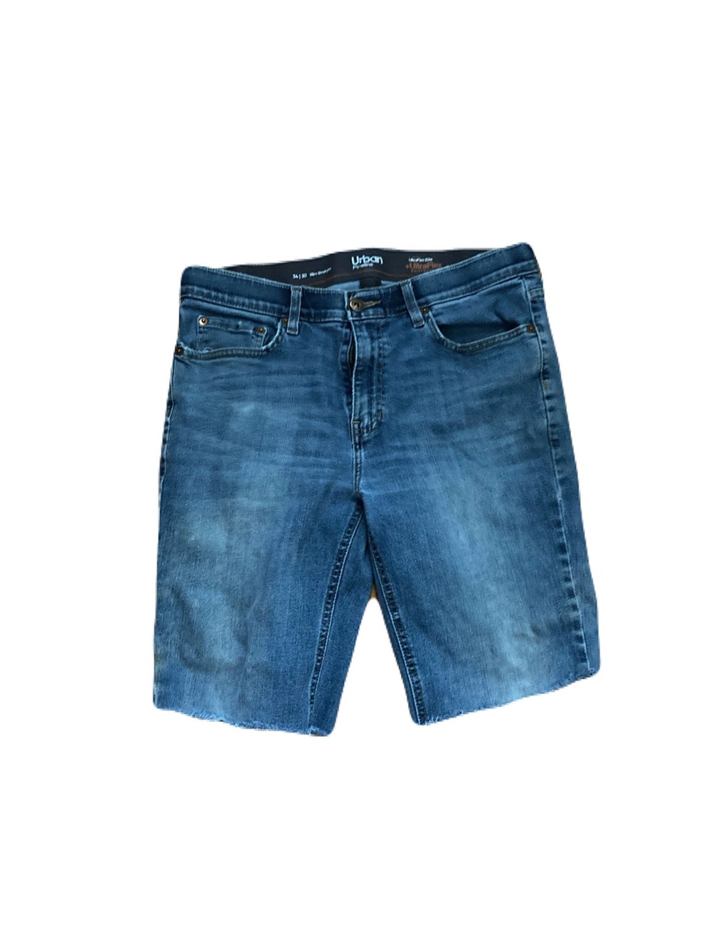 urban pipeline Men's Washed Blue Denim Cutoff Shorts